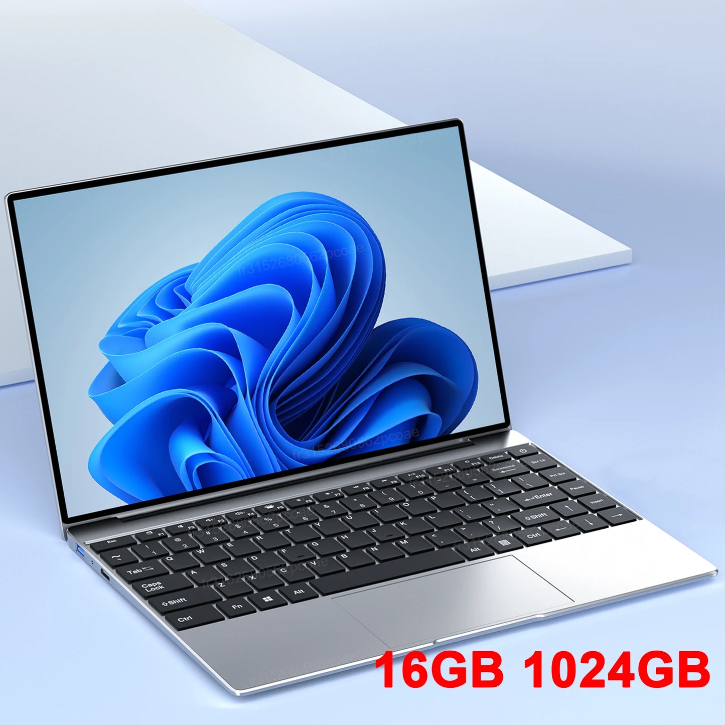 NEW 14.1" Ultra Slim Laptop 16GB RAM 2TB SSD Windows 11 Intel N3700 Notebook Gamer 1920*1080 Display Office Study Computer PC