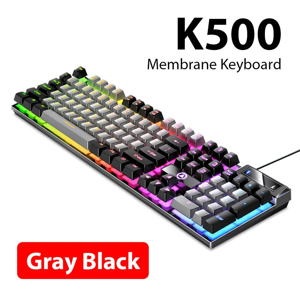 Wired Mechanical Keyboard, Laptop, Desktop Computer, Office Gaming Keyboard, Brown Switch, Multicolor USB Computer Accessories