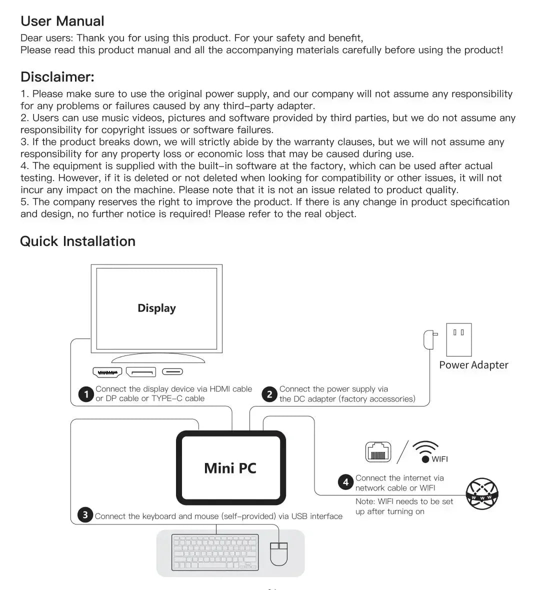 Gaming Mini PC Intel Core i9 8950HK Windows 11 Pro 16GB DDR4 1TB SSD WiFi6 M.2 UHD Graphics 1000Mbps Portable Mini PC Desktop