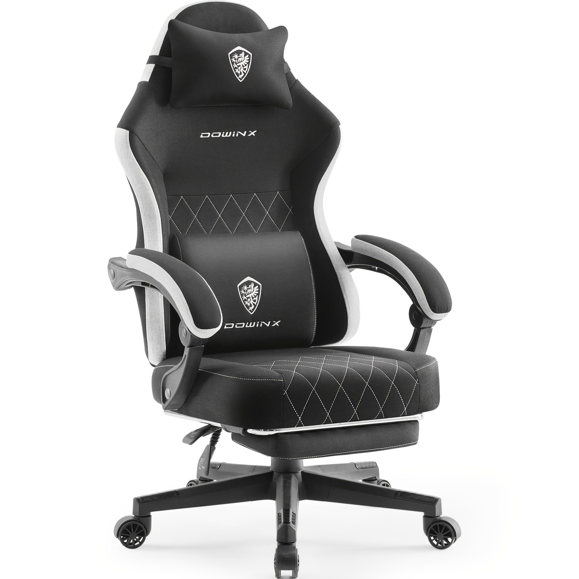 Dowinx Gaming Chair With Footrest, Gaming Chair Big And Tall For Heavy People, Gamer Chair For Adult With Massage, High Back Ergonomic Computer Chair With Footrest For Adults