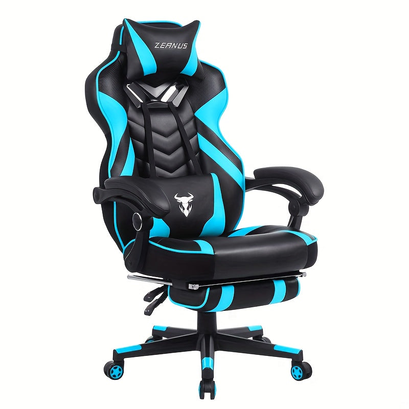 Adult Gaming Chair Adjustable Backrest Height Recliner Computer Chair With Footrest Ergonomic Computer Gaming Chair Computer Gaming Chair With Massage Gaming High-back Chair Large And Tall Gaming Chair Large Computer Gaming C