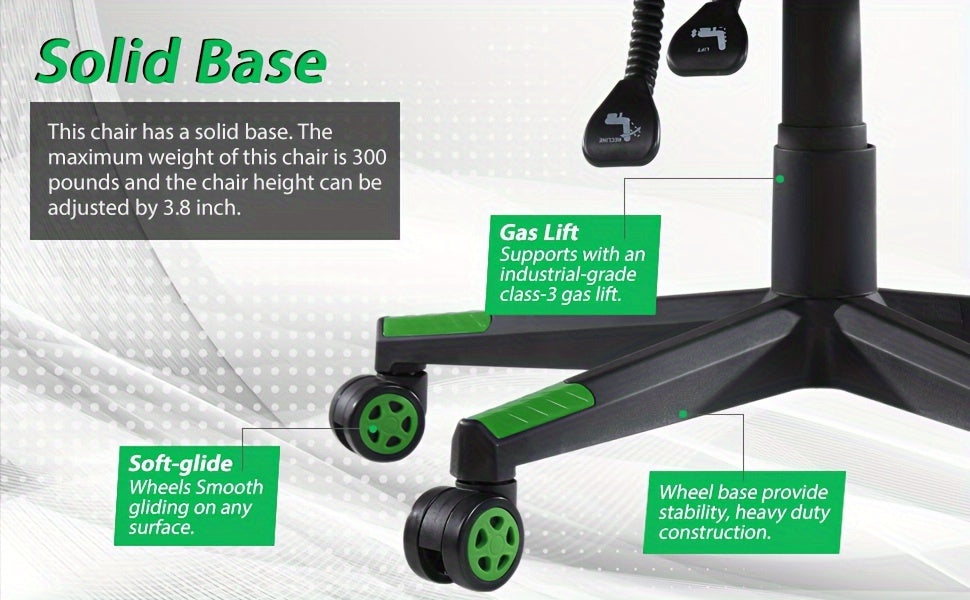 Adult Gaming Chair Adjustable Backrest Height Recliner Computer Chair With Footrest Ergonomic Computer Gaming Chair Computer Gaming Chair With Massage Gaming High-back Chair Large And Tall Gaming Chair Large Computer Gaming C