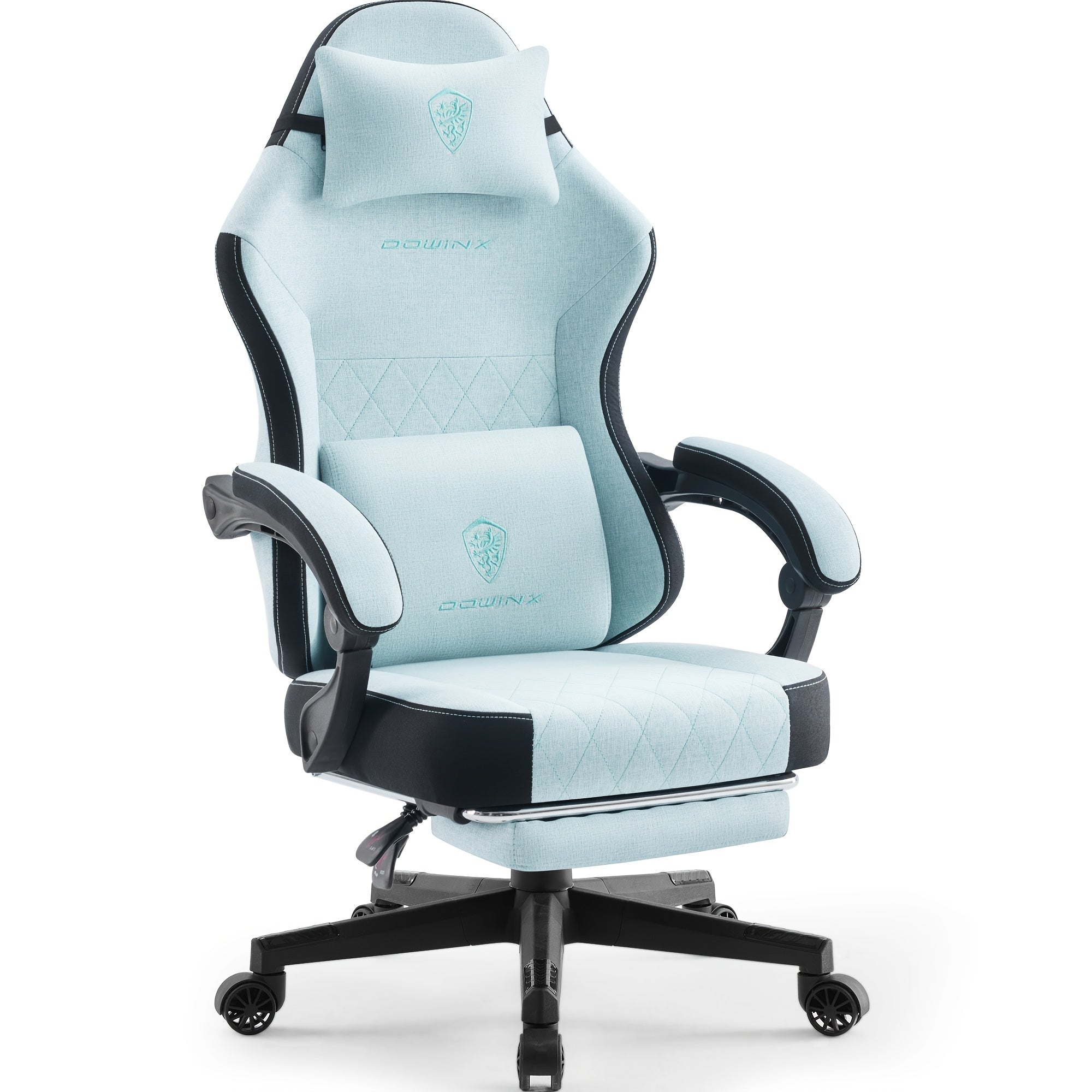 Dowinx Gaming Chair With Footrest, Gaming Chair Big And Tall For Heavy People, Gamer Chair For Adult With Massage, High Back Ergonomic Computer Chair With Footrest For Adults