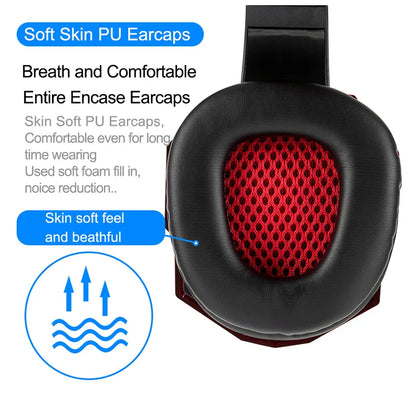 Gaming Headset with Mic and LED Light for PC Laptop Computer Cellphone PS4 Xbox 3.5mm Wired Stereo PC Gaming Headset Gifts