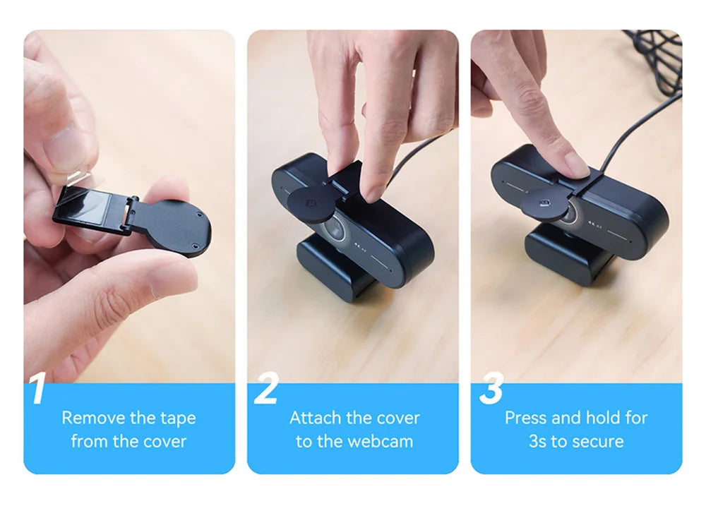 4K Ultra HD Webcam 1080P 60fps Web Camera EMEET C60E Autofocus USB Computer Camera for Live Streaming/ Video Call/ Conference