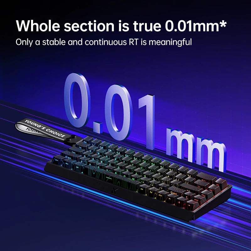 MCHOSE Ace68 Wired Mechanical Gaming Keyboard-68-Key Ultra-Compact layout RGB Backlit Ultra-Low Latency Type-C Wired