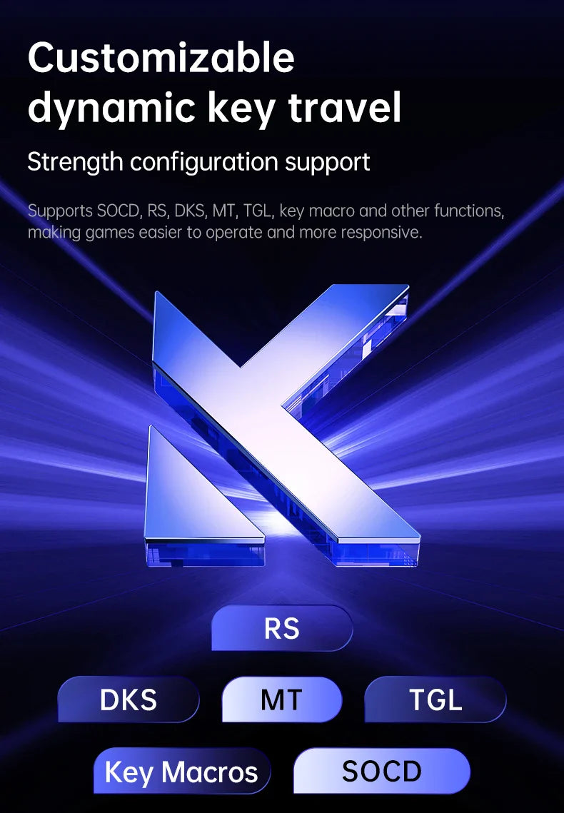 MCHOSE Ace68 Wired Mechanical Gaming Keyboard-68-Key Ultra-Compact layout RGB Backlit Ultra-Low Latency Type-C Wired