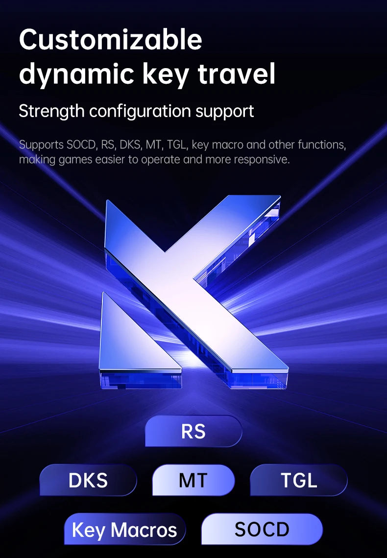 MCHOSE Ace68 Wired Mechanical Gaming Keyboard-68-Key Ultra-Compact layout RGB Backlit Ultra-Low Latency Type-C Wired