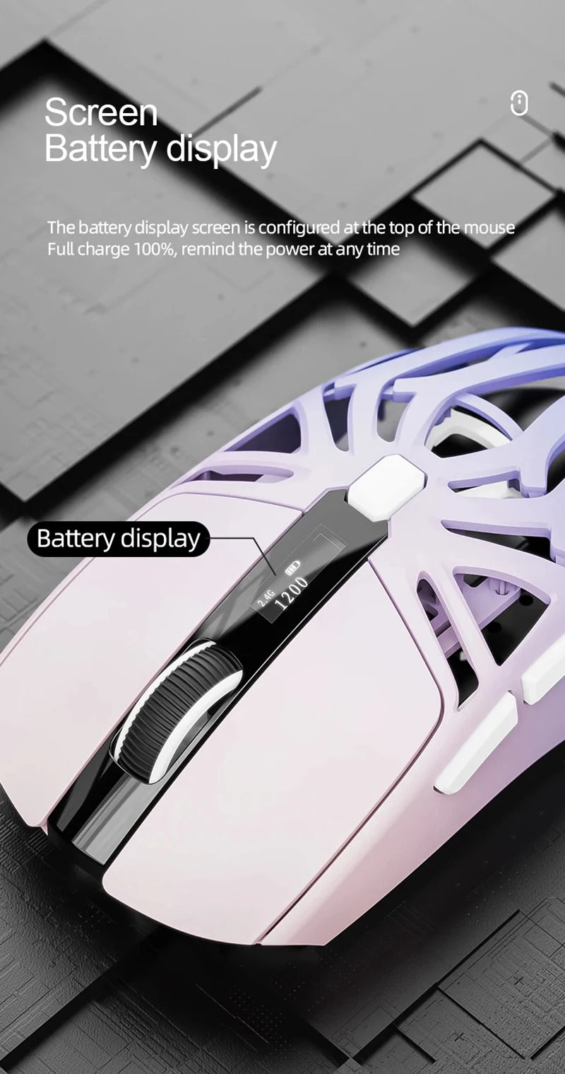 Xiaomi RS8 1000Hz Bluetooth Wireless Mouse 10000DPI Three-mode Connection Lightweight Macro Gaming Mouse Notebook Computer