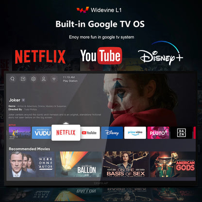 Zeuslap 18.5 inch Smart TV Portable Touch Screen Monitor with Google TV For Mini PC Laptop Phone Xbox PS4 PS5 Switch