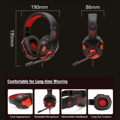 USB 3.5mm Wired Gaming Headphones With Microphone Noise Cancelling HiFi Stereo Bass Gamer Headset For PS4 PS5 Xbox One Laptop PC