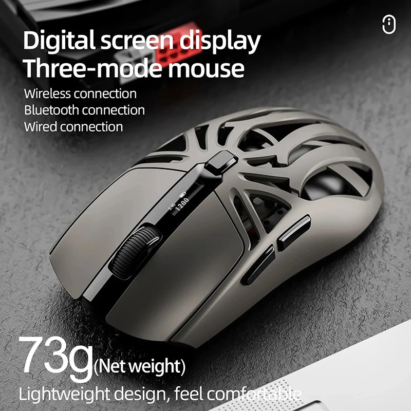 Xiaomi RS8 1000Hz Bluetooth Wireless Mouse 10000DPI Three-mode Connection Lightweight Macro Gaming Mouse Notebook Computer