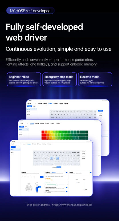 MCHOSE Ace68 Wired Mechanical Gaming Keyboard-68-Key Ultra-Compact layout RGB Backlit Ultra-Low Latency Type-C Wired