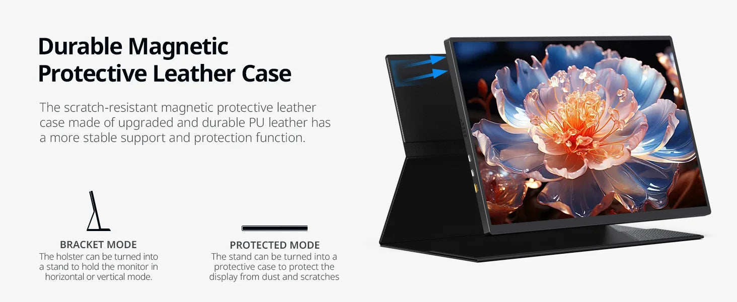 XIANWEI 18.5 inch Portable Monitor Touch 100%sRGB 100Hz External Screen Gaming Office Display For Switch Phone Laptop Xbox PS4/5