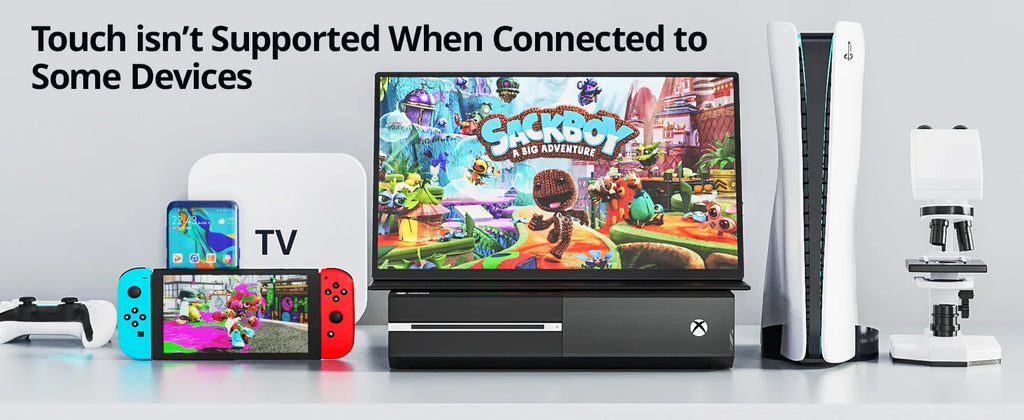 XIANWEI 18.5 inch Portable Monitor Touch 100%sRGB 100Hz External Screen Gaming Office Display For Switch Phone Laptop Xbox PS4/5