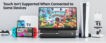 XIANWEI 18.5 inch Portable Monitor Touch 100%sRGB 100Hz External Screen Gaming Office Display For Switch Phone Laptop Xbox PS4/5