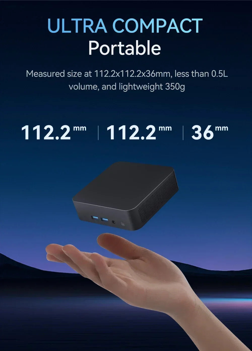 Mini PC Windows 11 Pro Core i9 8950HK 16GB DDR4 1TB SSD PC Gamer Computer Dual WIFI 6 BT5.2 4K HD Mini Gaming Pc Desktop