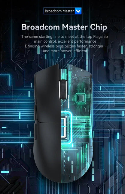 Wireless Attack Shark X11 Tri-Mode Bluetooth/2.4G/wired, game mouse with PAW3311 RGB magnetic charging station