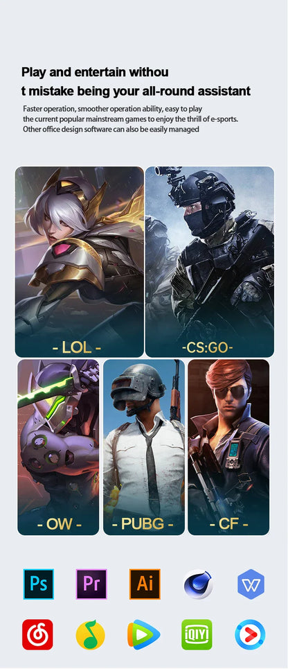 NEW 14.1" Ultra Slim Laptop 16GB RAM 2TB SSD Windows 11 Intel N3700 Notebook Gamer 1920*1080 Display Office Study Computer PC