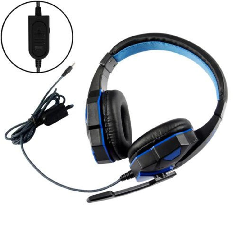 USB 3.5mm Wired Gaming Headphones With Microphone Noise Cancelling HiFi Stereo Bass Gamer Headset For PS4 PS5 Xbox One Laptop PC