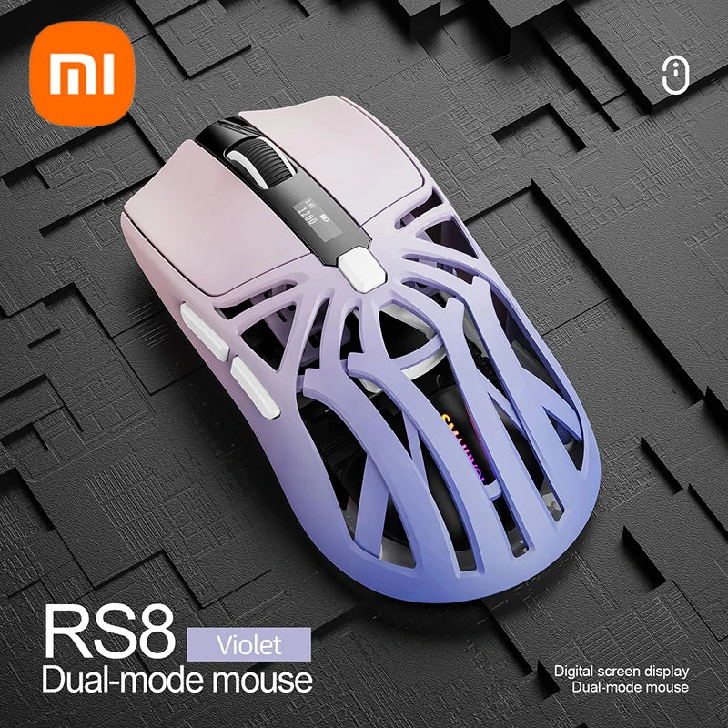 Xiaomi RS8 1000Hz Bluetooth Wireless Mouse 10000DPI Three-mode Connection Lightweight Macro Gaming Mouse Notebook Computer