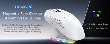 ATTACK SHARK X11 PixArt PAW3311 Three Mode Wireless Gamer Mouse Charging Dock Gaming Sensor, BT/2.4G Wireless Mouse