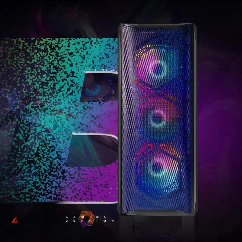 Gaming PC Desktop Computer, Core I7 up to 3.9 GHz, Radeon RX 580 8G, 16G RAM, 512G SSD, WiFi, Bluetooth 5.0, RGB.