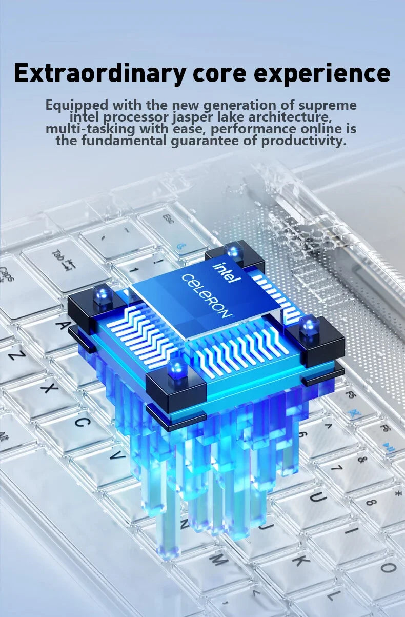 NEW 14.1" Ultra Slim Laptop 16GB RAM 2TB SSD Windows 11 Intel N3700 Notebook Gamer 1920*1080 Display Office Study Computer PC