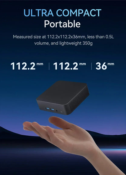 Gaming Mini PC Intel Core i9 8950HK Windows 11 Pro 16GB DDR4 1TB SSD WiFi6 M.2 UHD Graphics 1000Mbps Portable Mini PC Desktop