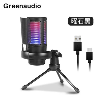 GAM-ME6S desktop live streaming microphone mobile game RGB dazzling lighting USB computer karaoke