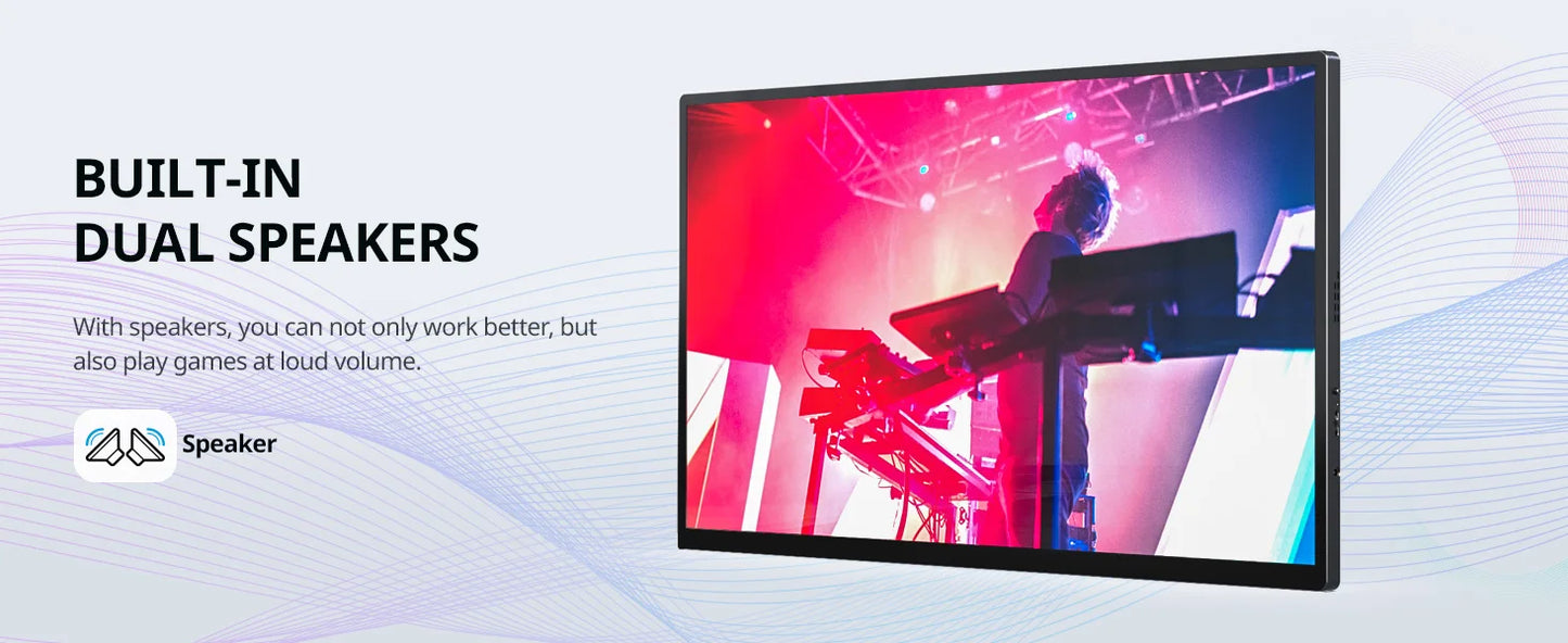 XIANWEI 18.5 inch Portable Monitor Touch 100%sRGB 100Hz External Screen Gaming Office Display For Switch Phone Laptop Xbox PS4/5