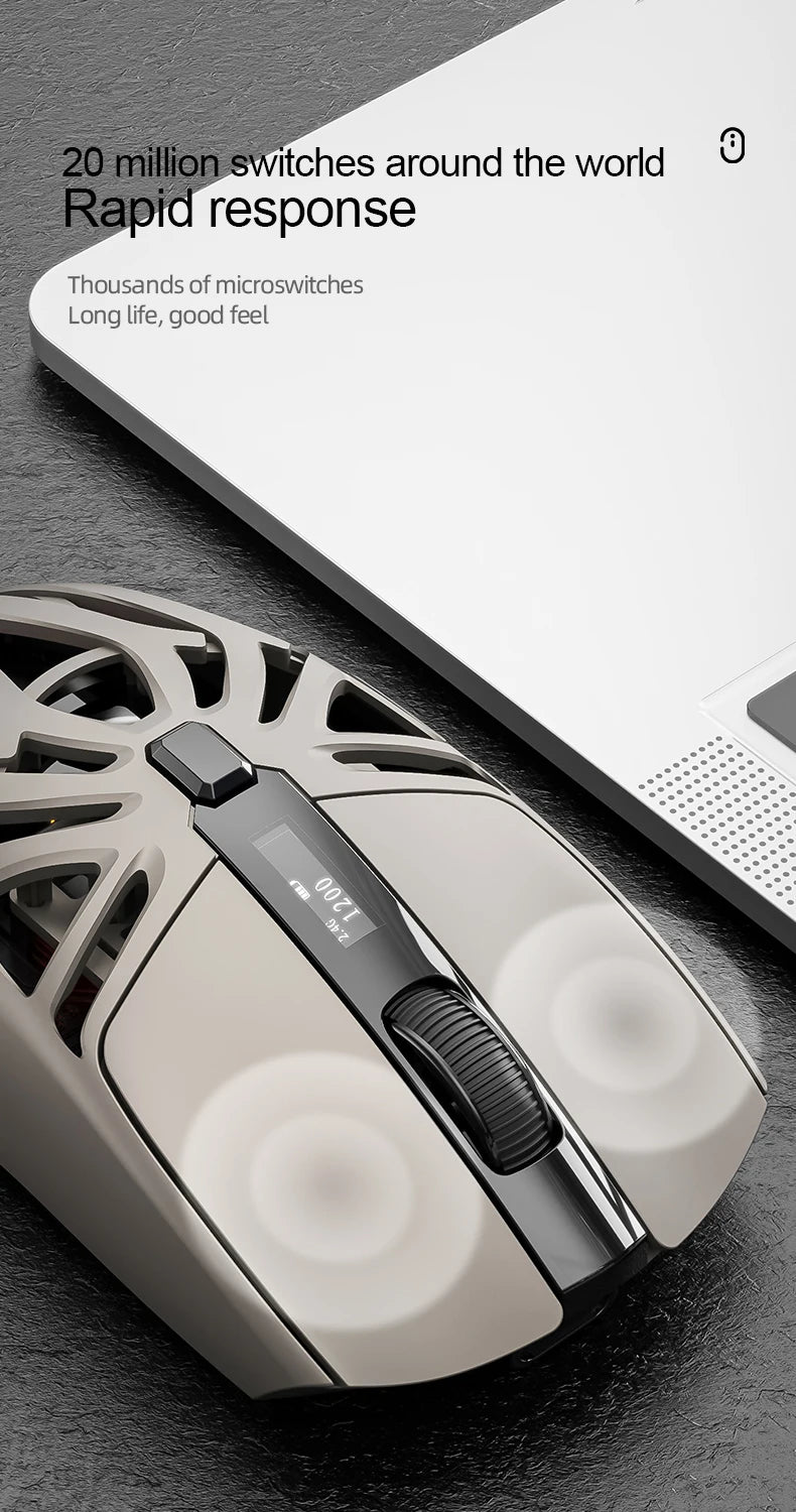 smailwolf RS8 Wireless Bluetooth mouse three-mode RGB lighting 10000DPI lightweight macro programming game mouse rechargeable