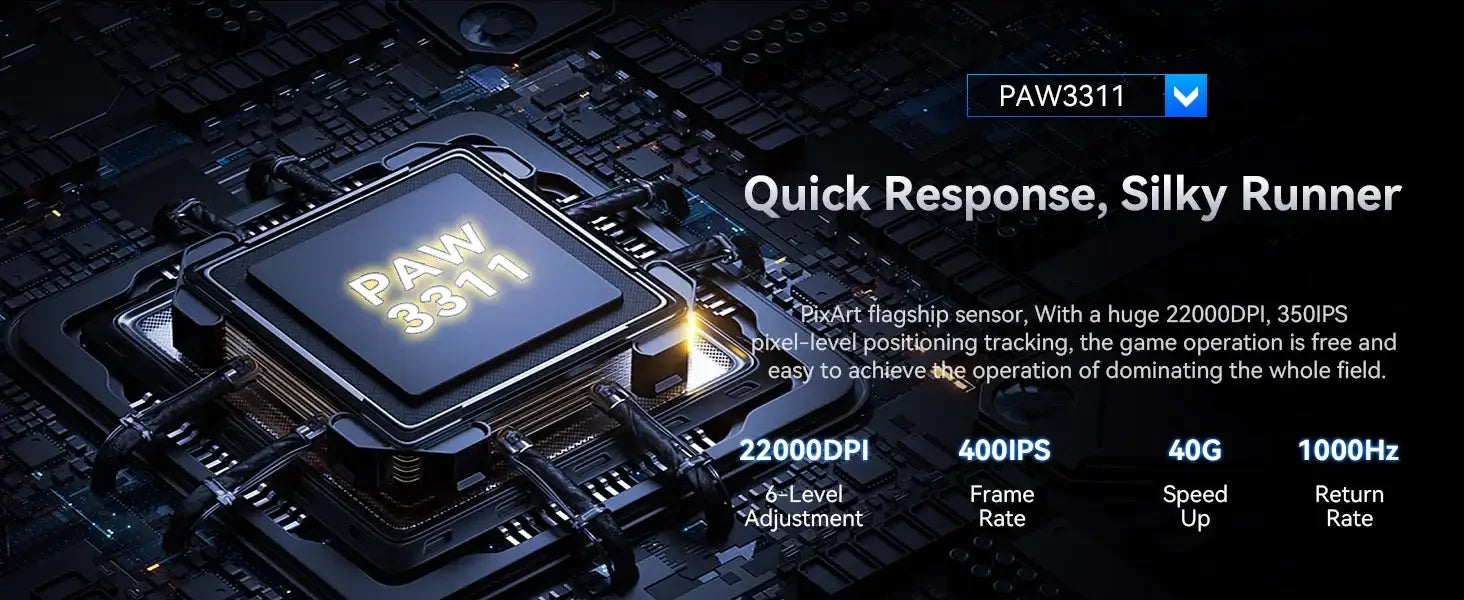 ATTACK SHARK X11 PixArt PAW3311 Three Mode Wireless Gamer Mouse Charging Dock Gaming Sensor, BT/2.4G Wireless Mouse