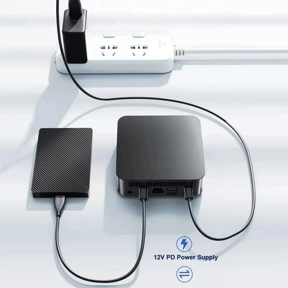 Gaming Mini PC Intel Core i9 8950HK Windows 11 Pro 16GB DDR4 1TB SSD WiFi6 M.2 UHD Graphics 1000Mbps Portable Mini PC Desktop