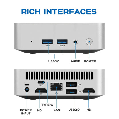 2025 Mini PC Windows 10 Intel Core i7 8500Y Desktop Pc Gaming Computer 12GB DDR4 1TB 2TB SSD WiFi 6 BT4.2 Portable Mini Pc Gamer