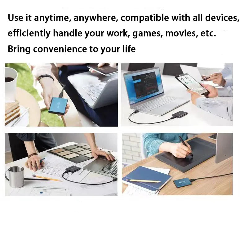 1.8"  disco duro externo USB 3.0 Type C   ssd external hard drive 500GB 1TB 2TB for laptops  Desktop