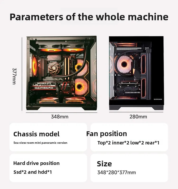 RTX5060Ti computer host, black myth 14600KF/5060 assembled computer 4060tiDIY desktop host