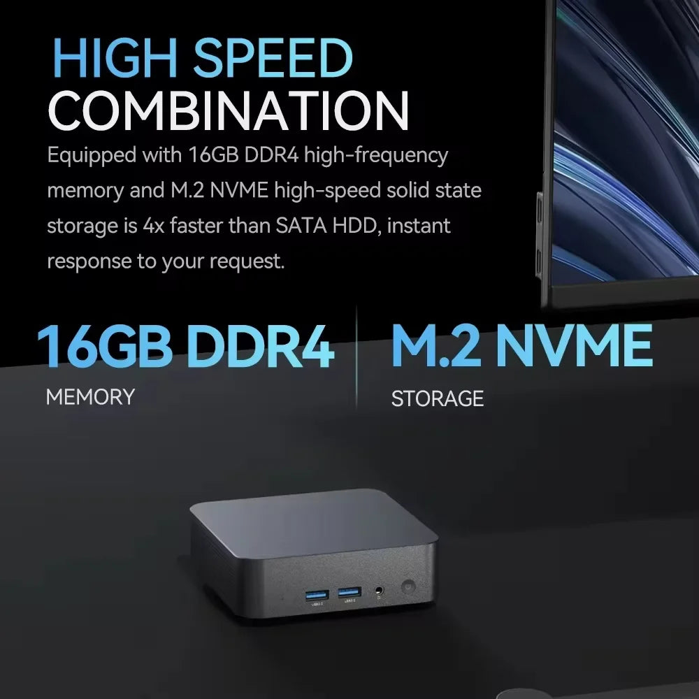 Mini PC Windows 11 Pro Core i9 8950HK 16GB DDR4 1TB SSD PC Gamer Computer Dual WIFI 6 BT5.2 4K HD Mini Gaming Pc Desktop