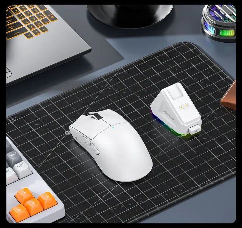 Wireless Attack Shark X11 Tri-Mode Bluetooth/2.4G/wired, game mouse with PAW3311 RGB magnetic charging station