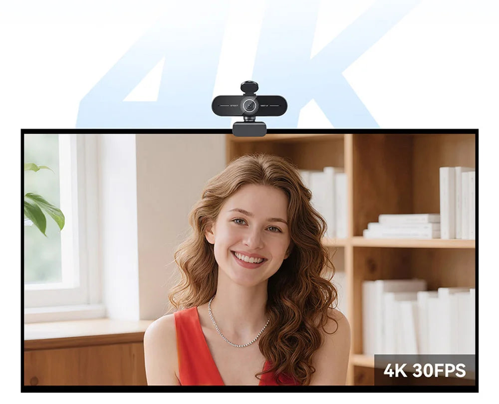 4K Ultra HD Webcam 1080P 60fps Web Camera EMEET C60E Autofocus USB Computer Camera for Live Streaming/ Video Call/ Conference