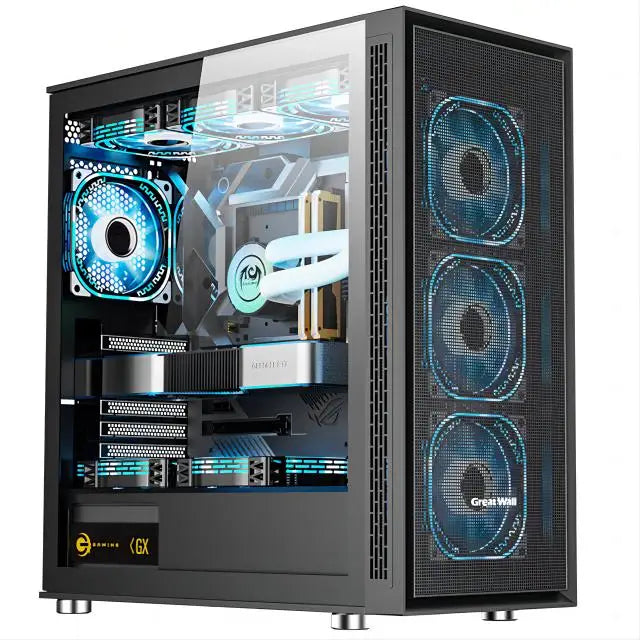 Gaming PC Desktop Computer, Core I7 up to 3.9 GHz, Radeon RX 580 8G, 16G RAM, 512G SSD, WiFi, Bluetooth 5.0, RGB.