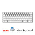 Teclado mecanico 60% gaming keyboard gamer mechanical keyboards pc teclados laptop oficina mini key board klavye teclas white