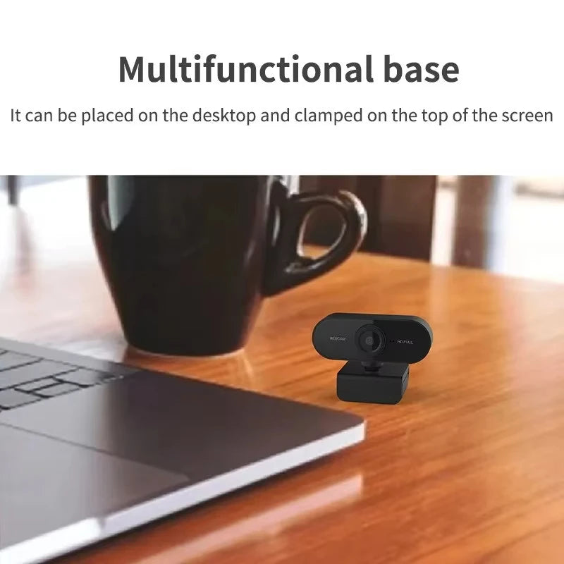 Full HD 1080p Webcam USB With Mic Mini Computer Camera,Flexible Rotatable , for Laptops, Desktop Webcam Camera Online Education