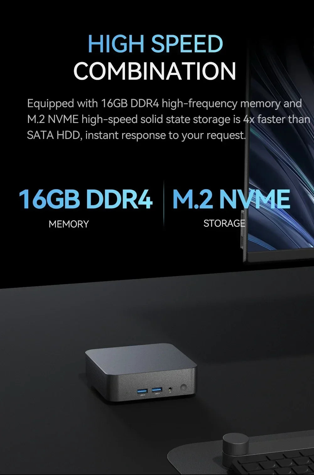 Mini PC Windows 11 Pro Core i9 8950HK 16GB DDR4 1TB SSD PC Gamer Computer Dual WIFI 6 BT5.2 4K HD Mini Gaming Pc Desktop