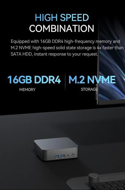Mini PC Windows 11 Pro Core i9 8950HK 16GB DDR4 1TB SSD PC Gamer Computer Dual WIFI 6 BT5.2 4K HD Mini Gaming Pc Desktop