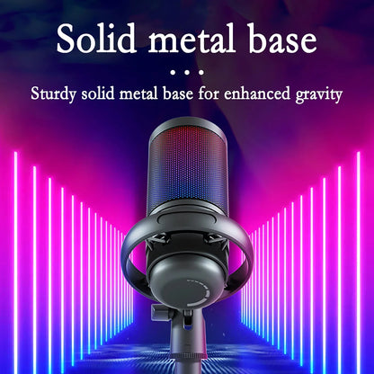 GAM-ME6S desktop live streaming microphone mobile game RGB dazzling lighting USB computer karaoke