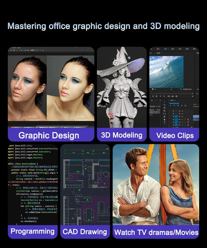 NEW 15.6" Intel N95 Portable Laptop Windows11 Notebook 32GB DDR4 2TB SSD Pc Gamer Office Computer with Backlit Fingerprint