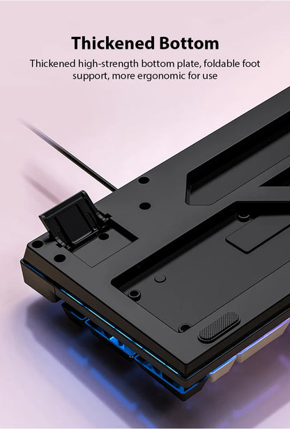 Wired Mechanical Keyboard, Laptop, Desktop Computer, Office Gaming Keyboard, Brown Switch, Multicolor USB Computer Accessories