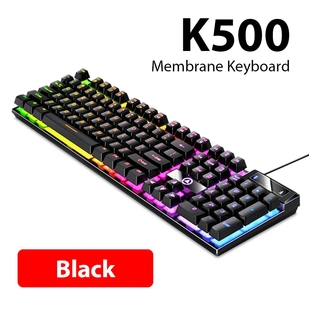 Wired Mechanical Keyboard, Laptop, Desktop Computer, Office Gaming Keyboard, Brown Switch, Multicolor USB Computer Accessories