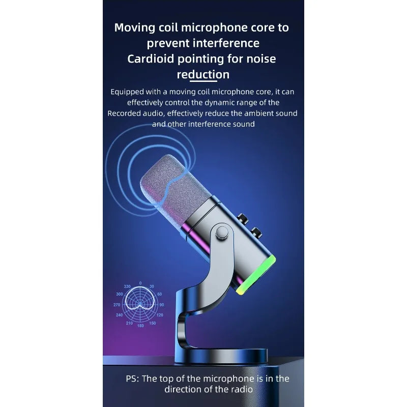 Podcast Full set of microphone live sound card 4k webcam microphone live streaming